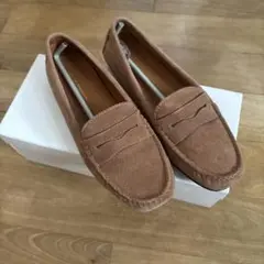 スエード ペニーローファー ブラウンのサムネイル