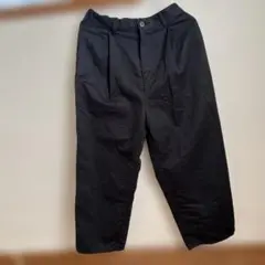 美品！Yuni コットンリネンワイドパンツ　ブラック
