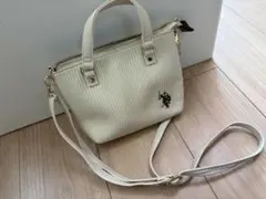 U.S. POLO ASSN. 2WAY ショルダーバッグ ホワイト