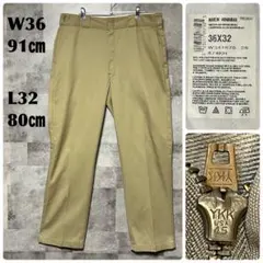 ディッキーズ Dickies 874 USA企画 ワークパンツ ベージュ W36