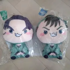 忍たま　フリューくじ　桜もちぴこの段　潮江文次郎 食満留三郎 BIG　2体セット