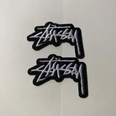 Stussy ロゴ 刺繍 ワッペン ステッカー 2枚セットのサムネイル