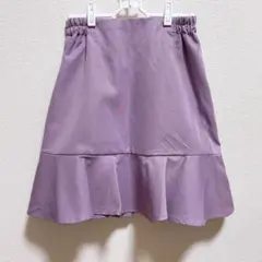 earth music&ecologyフリルミニスカート 紫