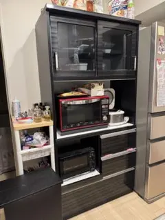 最終価格【送料込み】ニトリ キッチンボード リガーレ W600 ブラック