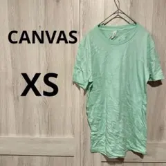一点物❣️ CANVAS ミントグリーン Tシャツ 【XS】 半袖 無地 古着