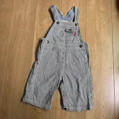 miki house M ストライプオーバーオール M 80-90