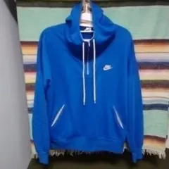 80s　ナイキ　スウェットパーカー　ハーフジップ　紺タグ　USA製　ゴツナイキ