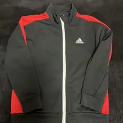 adidas ジャージ 140cm ブラック/レッド