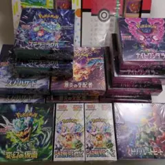 ポケカBOXまとめ売り　未開封テラスタルフェスex、151ファイルセット等