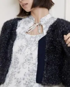 スナイデル デコルテオープンワンピース 花柄