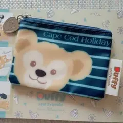 未使用 ダッフィー ポーチ Duffy & ShellieMay 紺 小物入れ