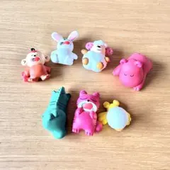 たべっこどうぶつ　すやすやフィギュア　ガチャ7体