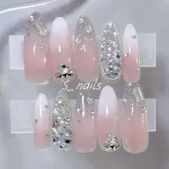 ベイビーブーマー×埋めつくしネイル⟡.*ギャル キラキラ ワンホン 韓国 Y2K