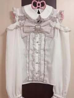 リズリサ LIZLISA BIGリボン オープンショルダー ブラウス