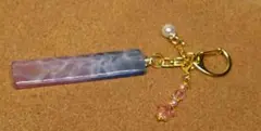 ハンドメイド　キーホルダー　海塗り　英文字入り