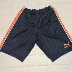 PUMA ハーフパンツ ネイビーオレンジ