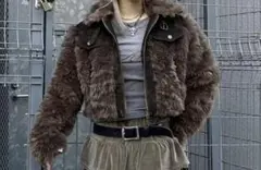 XU DOGsuede fur jacket ファージャケット Y2K ギャル