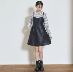 フェイクレザー　ジャンスカ　ラブトキシック　lovetoxic 新品 140