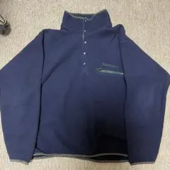 Timberland ネイビー フリースジャケット　スナップT