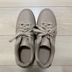 ＧＵ　ベージュ 厚底スニーカー パイソン柄ヒールのサムネイル