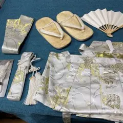 七五三 着物セットと祝いの置物　衣装セット　子ども用　お祝い