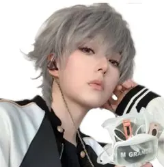 M GRANDE ☆ 試着のみ ウルフカット グレー ウィッグ