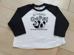 BREEZE★長袖Tシャツ　パンダ　アップリケ　サイズ90