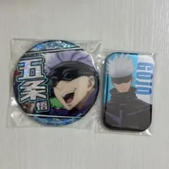 呪術廻戦　ホログラム缶バッジ　スクエアメタリック缶バッジ　五条悟