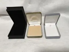 ジュエリーボックス 3個セット 黒・グレー・ベージュ