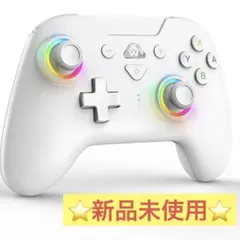 【新品未使用】Switch 自動連射機能 背面ボタン付き マクロ機能 ホワイト