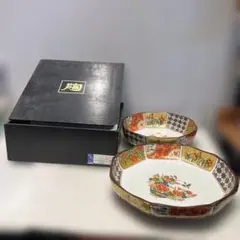 伊万里焼 澤田 痴陶人 遊鯉紋八角皿 フリーカップ 2個 伊万里陶苑