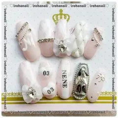 ネイルチップ オーダー受付中 量産型 ワンホン ピンク ちゅるん 推し活 オタク