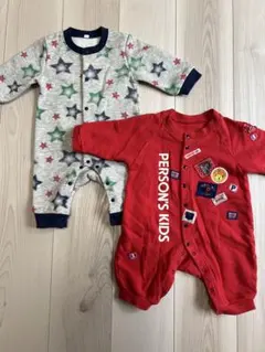 長袖　ロンパース 2点セット 70