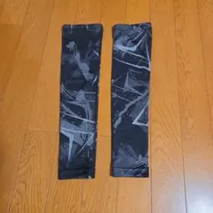 암 커버 지오메트릭 패턴 블랙 그레이 L