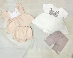 バースデイ　コトリ　ママラク　ベビー服　春夏服　70センチ　4点セット