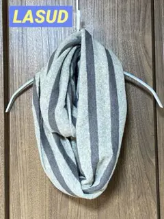 ★美品★ LASUD ラシュッド ねじれスヌード マフラー