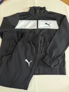 【美品】PUMA キッズ ジャージセット ブラック 140