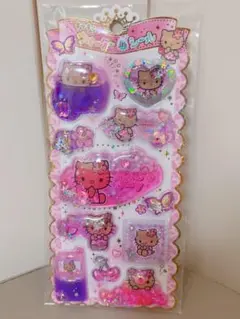 【正規品】日焼けキティ　キラキラウォーターinシール　クラックス