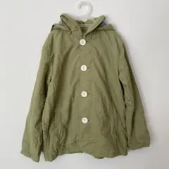 キッズ フード付きジャケット ライトグリーン