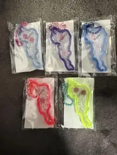琵琶湖キーホルダー 肉球 5個セット
