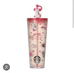 スターバックス バレンタイン コールドカップタンブラーキャット 710ml