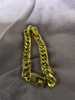 男女兼用　金色　チェーン　ブレスレット 17.8g