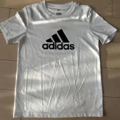 adidas キッズ160 ホワイト Tシャツ CLIMLITE