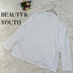 【BEAUTY&YOUTH】長袖Tシャツ ロンT カットソー　XL 白　ホワイト