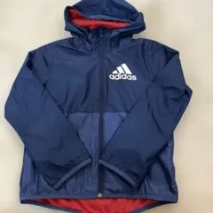 adidas アディダス　ウィンドブレーカー　紺　120のサムネイル