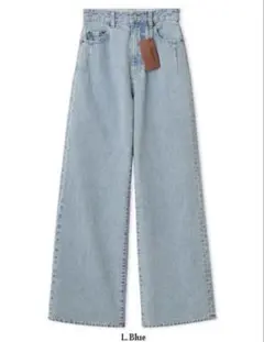 SNIDEL ストレートデニム ライトブルー