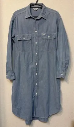 Americana デニムブルー シャツワンピース made in japan