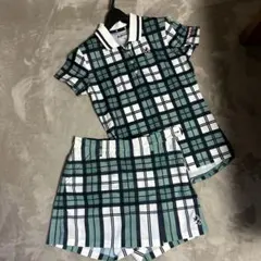 Admiral チェック柄 ポロシャツとショートパンツセット