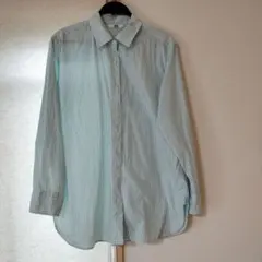 1回着　ユニクロ　ストライプシャツ　XL