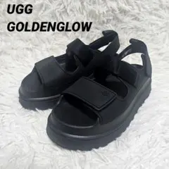 極美品 UGG1152685 GOLDENGLOW ストラップサンダル 厚底
